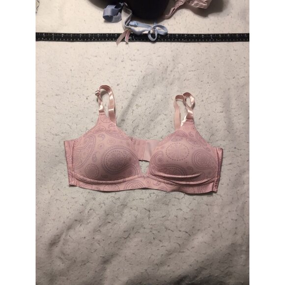 Catherine Malandrino Bra Size 40C Pink/Coral Padded Adjustable Wireless - Picture 1 of 6